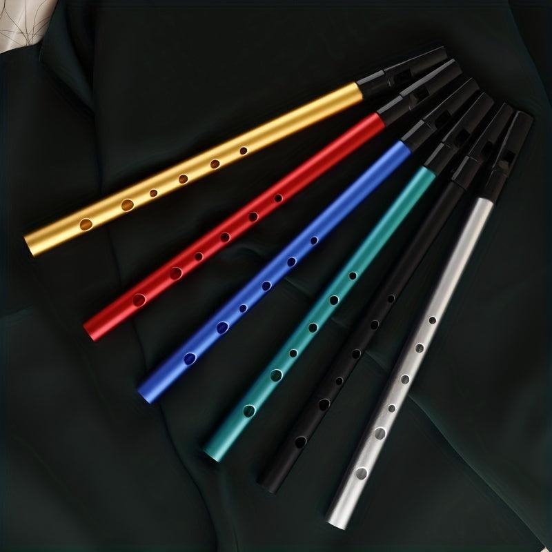Colorful Irish Whistle Flute C D Key Aluminum Alloy 6 hole Flute