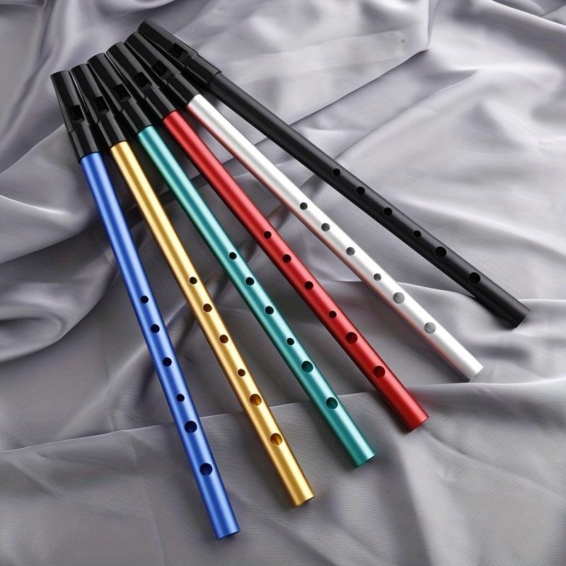 Colorful Irish Whistle Flute C D Key Aluminum Alloy 6 hole Flute