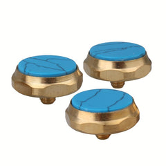 3pcs Trumpet Finger Hexagonal Keychain Pine Stone