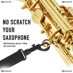 Focusound Saxophone Neck Strap Comfortable And Durable Adjustable Length