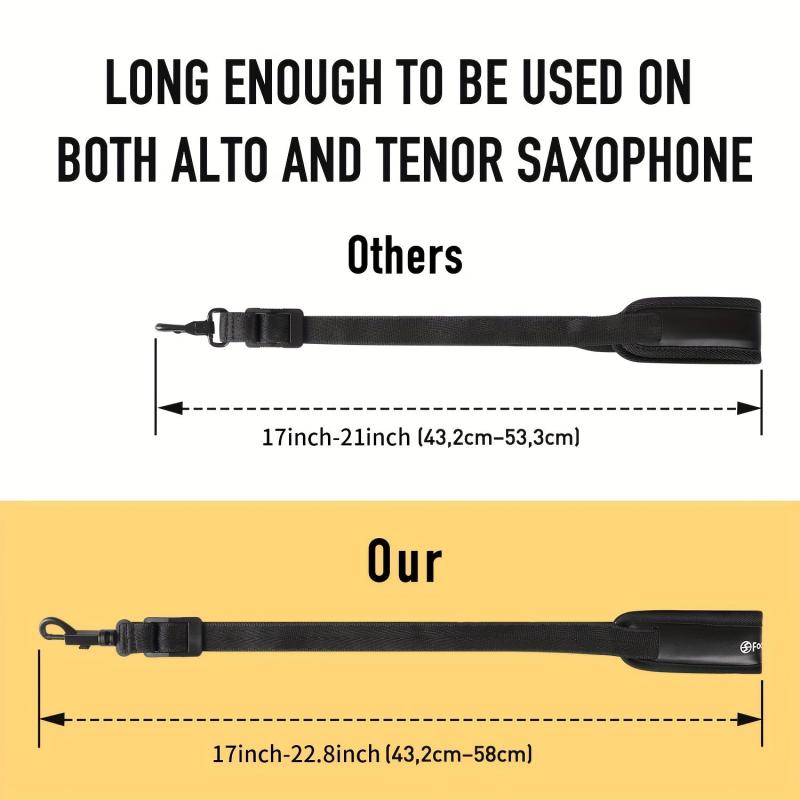 Focusound Saxophone Neck Strap Comfortable And Durable Adjustable Length