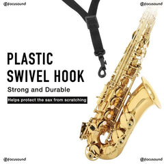 Focusound Saxophone Neck Strap Comfortable And Durable Adjustable Length