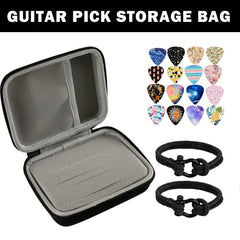 Qivojuk Guitar Pick Holder Ukulele Pick Storage Box