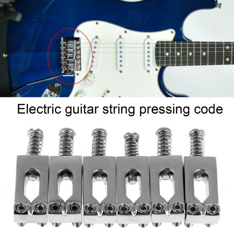 6Pcs Set Tremolo Saddles for Upgrading Stratocaster Guitars