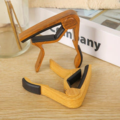 Wood Grain Guitar Capo Water Transfer Printing Silicon Cushion