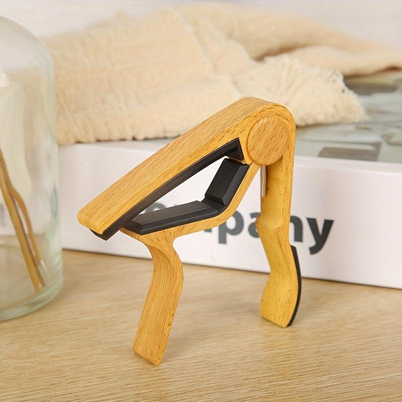 Wood Grain Guitar Capo Water Transfer Printing Silicon Cushion