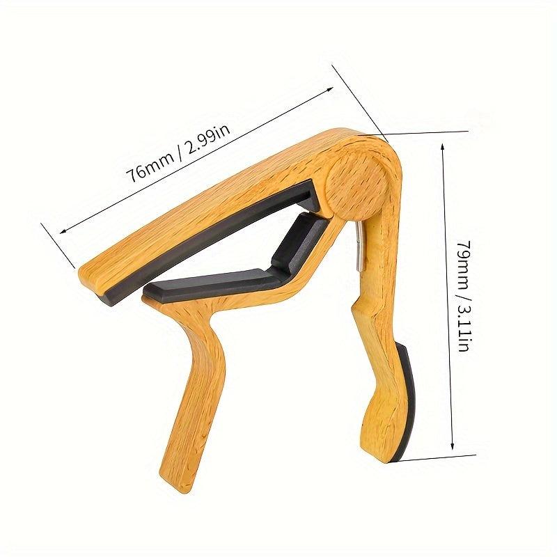 Wood Grain Guitar Capo Water Transfer Printing Silicon Cushion