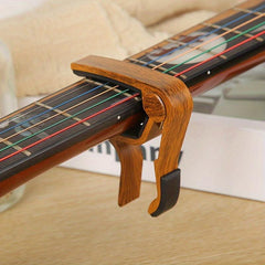 Wood Grain Guitar Capo Water Transfer Printing Silicon Cushion