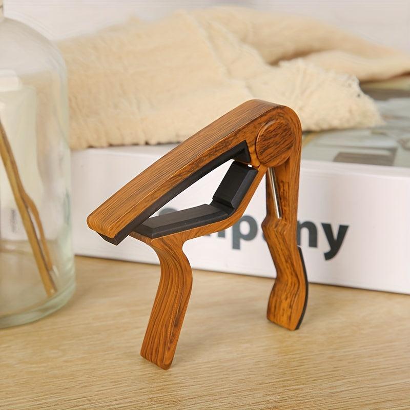 Wood Grain Guitar Capo Water Transfer Printing Silicon Cushion