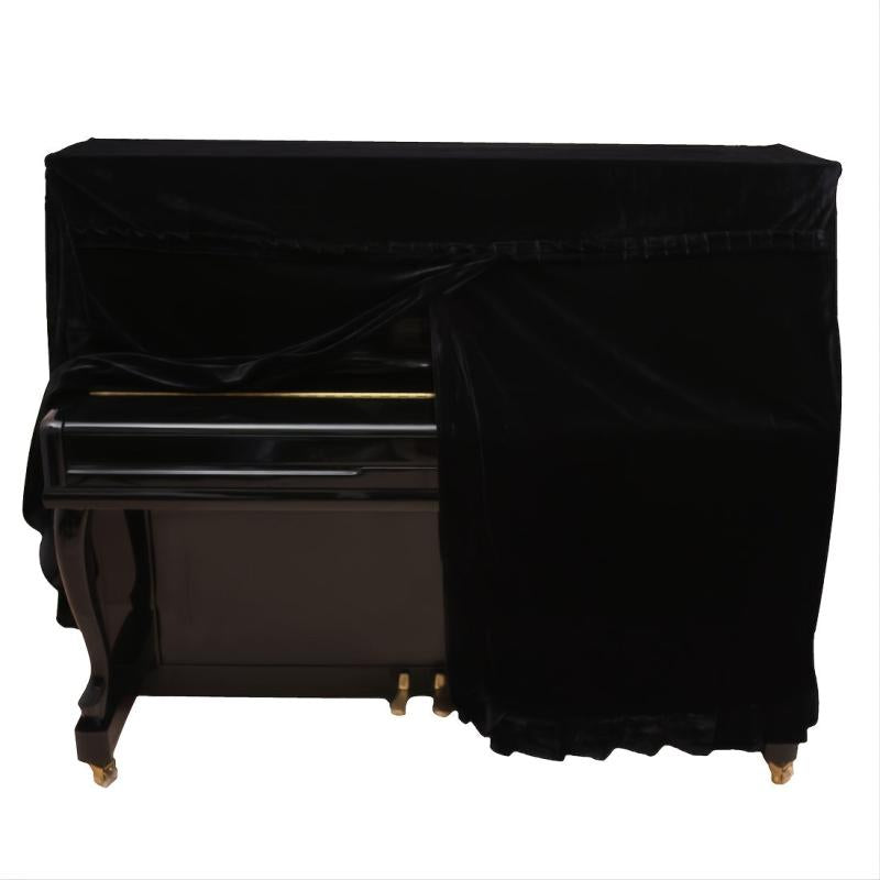 88 Key Stereo Piano Cover Golden Velvet Dust Proof Keyboard Cover