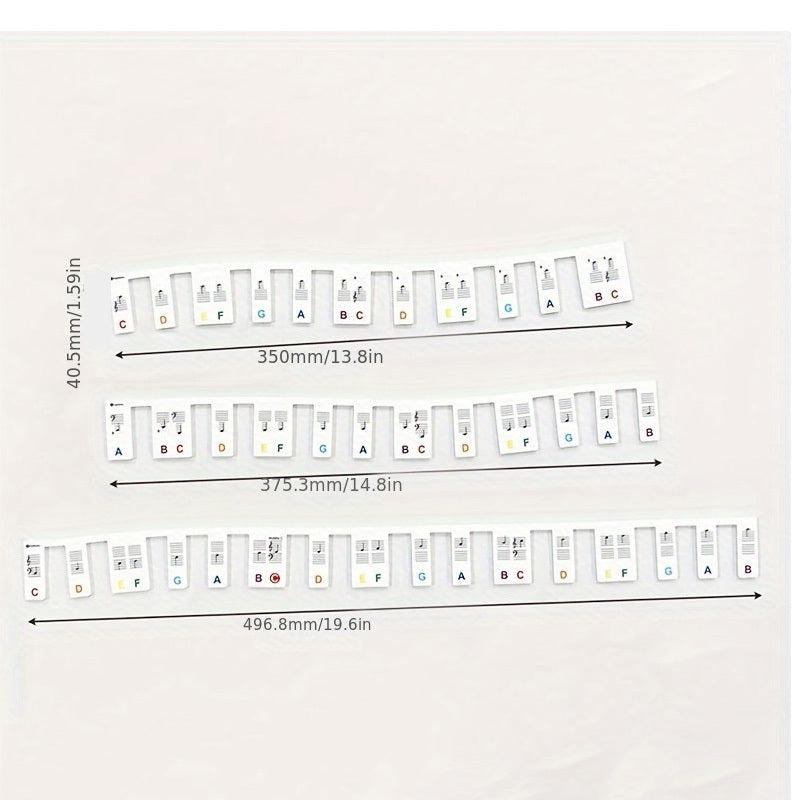 Silicone Piano Stickers Electronic Organ Stickers Removable Tools 88 61 Keys