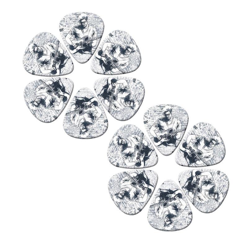5pcs Bass Guitar Picks Set 0.46 0.71 1.0mm Thickness for Acoustic Guitar Ukulele