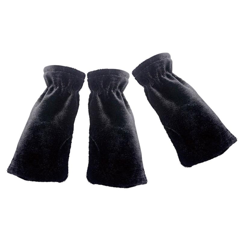 3 Sets of Golden Velvet Piano Foot Covers