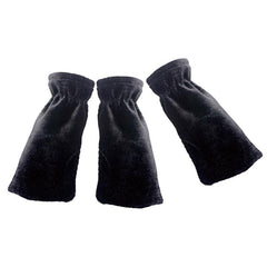 3 Sets of Golden Velvet Piano Foot Covers