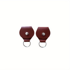 Guitar Plectrum Holder Bag Faux Leather Case PU Keychain