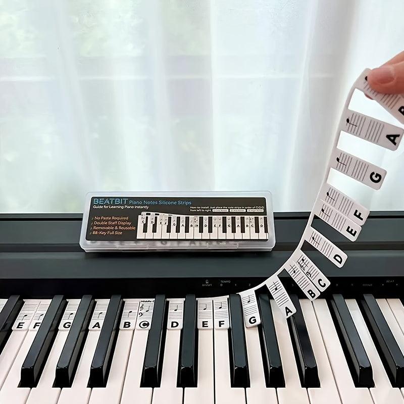 Silicone Piano Sticker Keyboard Note Guide - Beginner Accessories