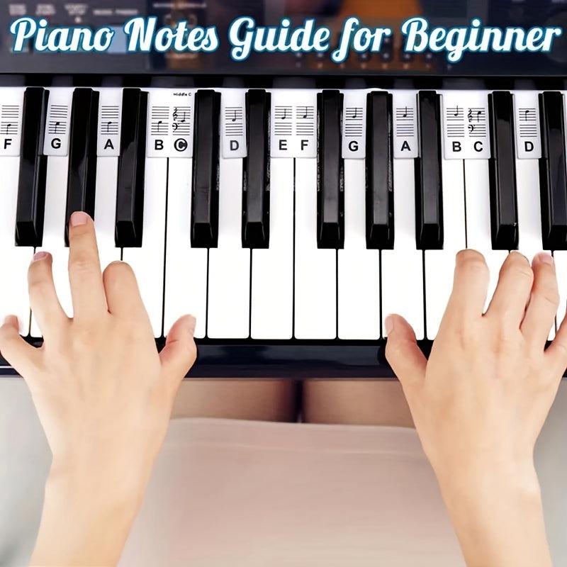 Silicone Piano Sticker Keyboard Note Guide - Beginner Accessories