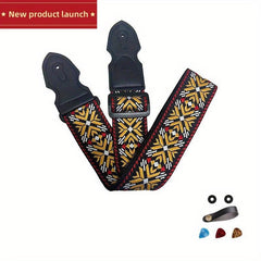 Embroidered Guitar Bass Strap - Comfortable and Stylish