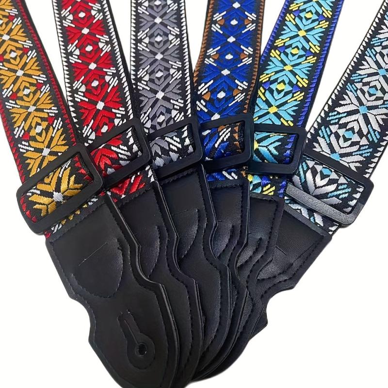 Embroidered Guitar Bass Strap - Comfortable and Stylish