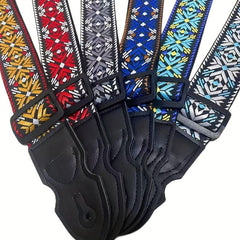 Embroidered Guitar Bass Strap - Comfortable and Stylish