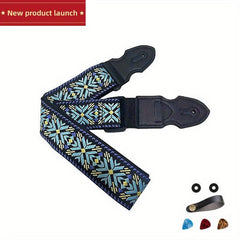 Embroidered Guitar Bass Strap - Comfortable and Stylish