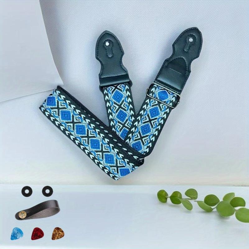 Guitar Bass Embroidery Suspenders for Confident Performance
