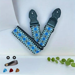 Guitar Bass Embroidery Suspenders for Confident Performance