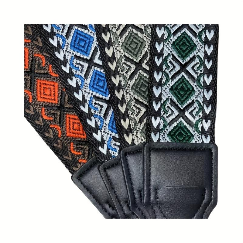 Guitar Bass Embroidery Suspenders for Confident Performance