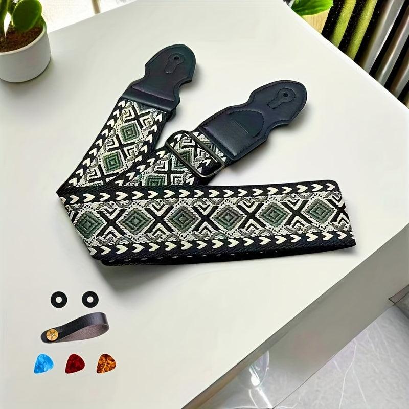 Guitar Bass Embroidery Suspenders for Confident Performance