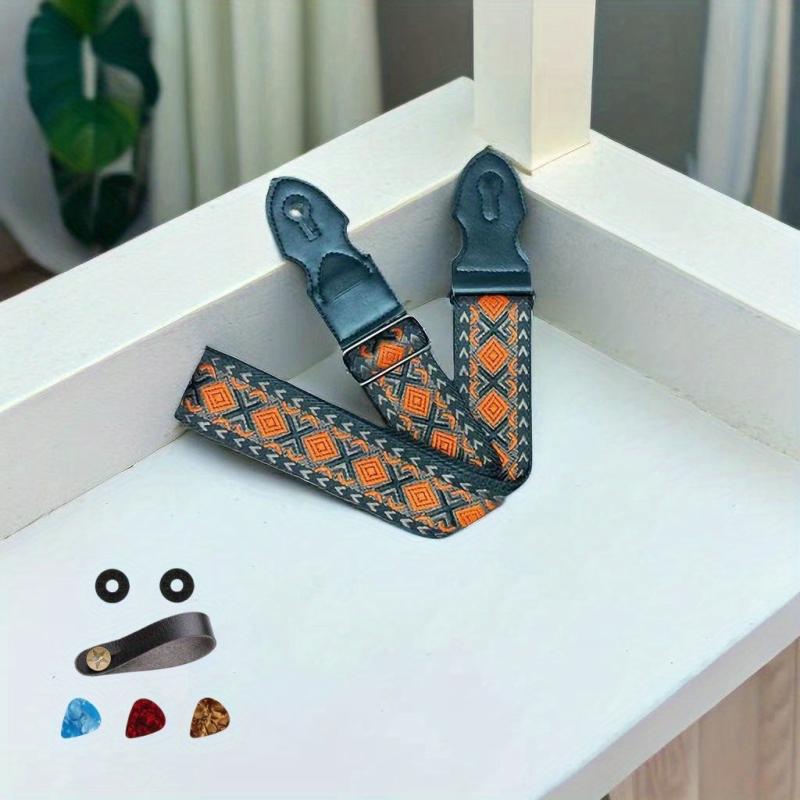 Guitar Bass Embroidery Suspenders for Confident Performance
