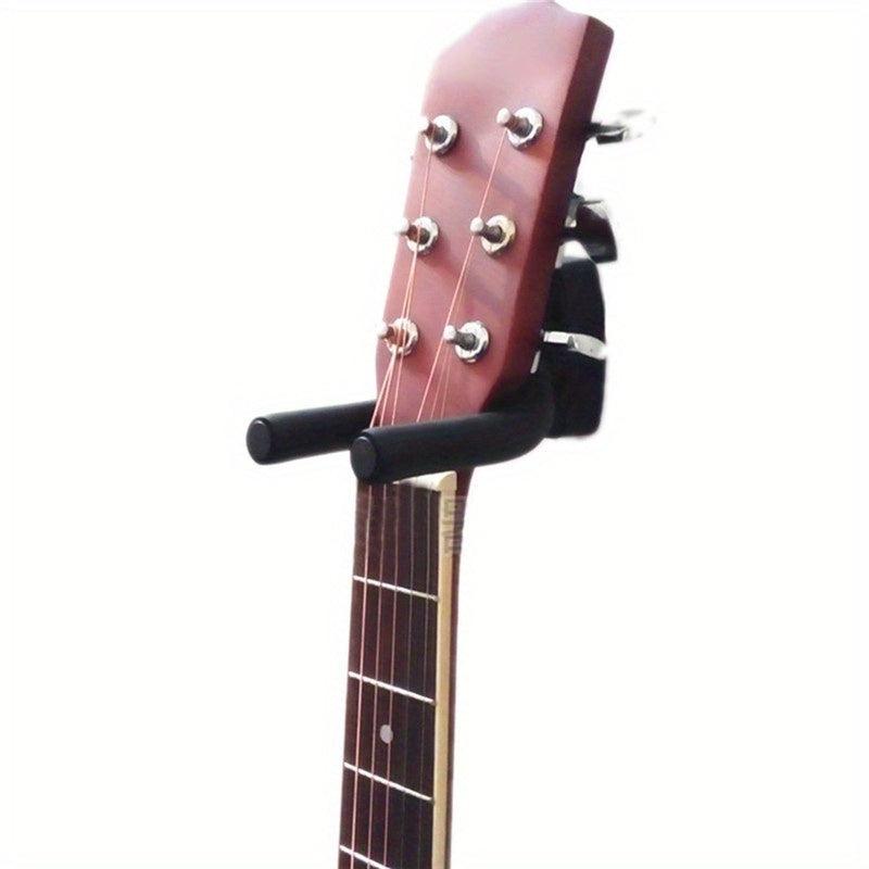 Stylish Guitar Wall Mount with Hooks and Picks