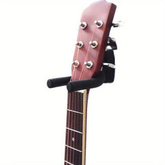 Stylish Guitar Wall Mount with Hooks and Picks