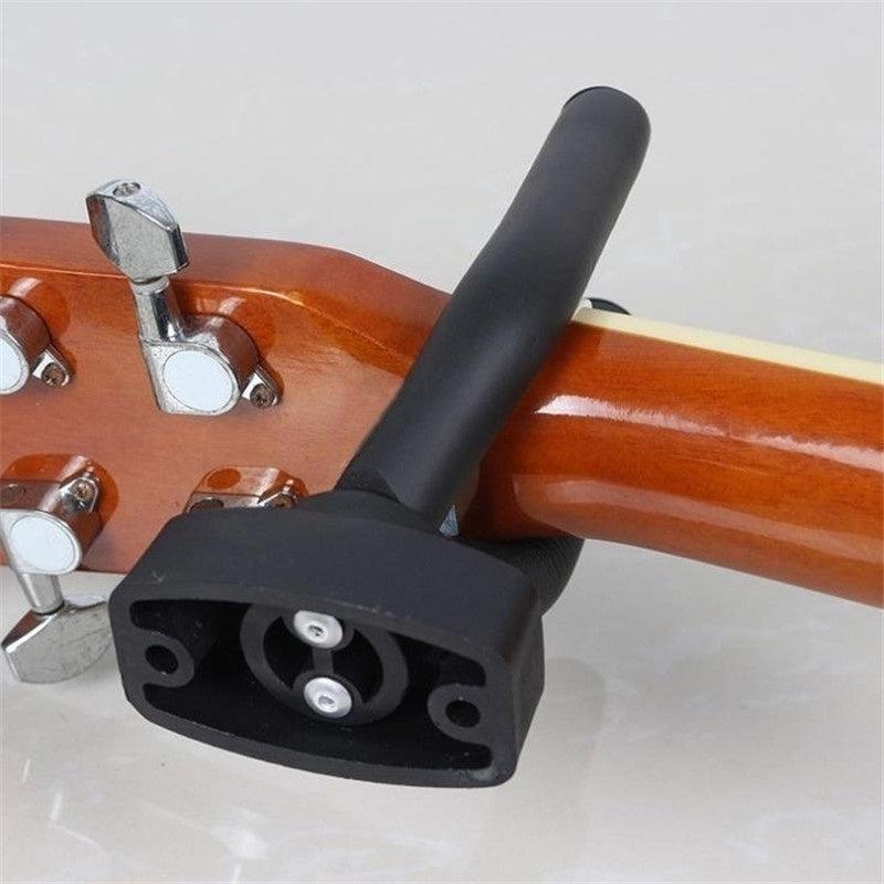 Stylish Guitar Wall Mount with Hooks and Picks