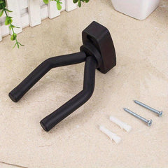 Stylish Guitar Wall Mount with Hooks and Picks