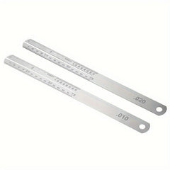 2pcs Guitar Fret Measuring Mount Ruler Fingerboard Steel Plate