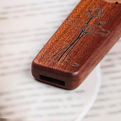 Solid Sapele Wood Kazoo Flute Musical Instrument
