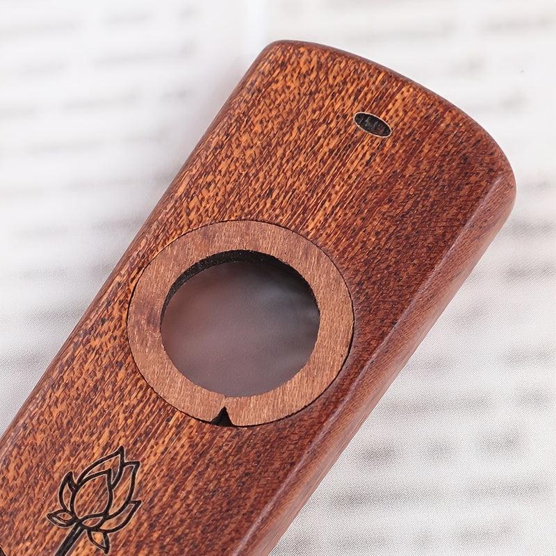 Solid Sapele Wood Kazoo Flute Musical Instrument