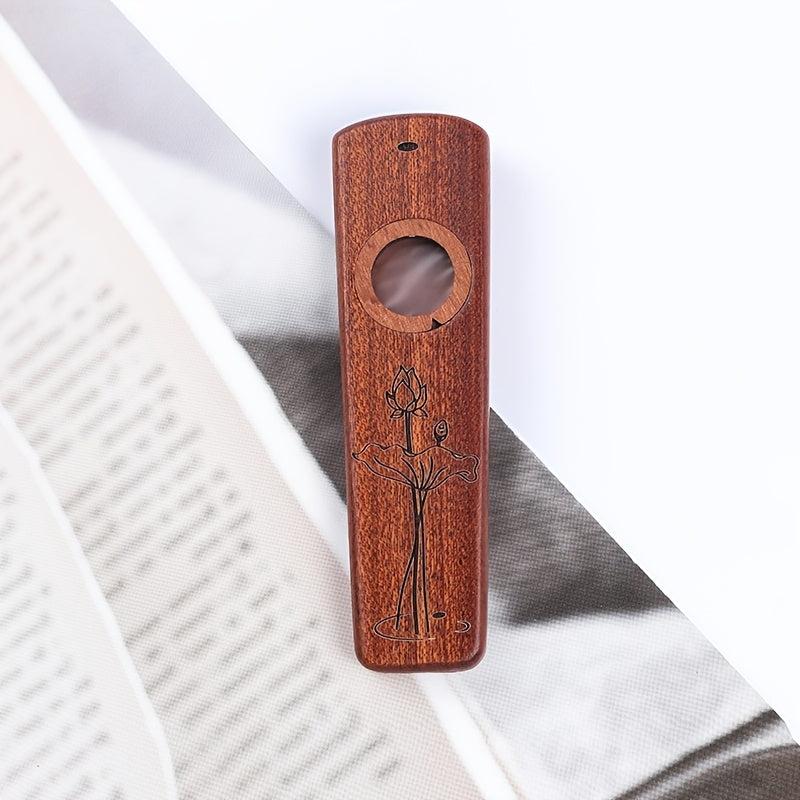 Solid Sapele Wood Kazoo Flute Musical Instrument