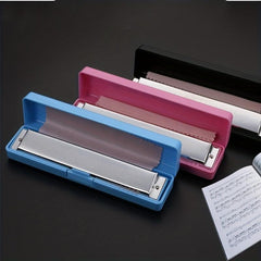 24 Hole Vibrating Harmonica Piano Key Resonance C Tone Double Row