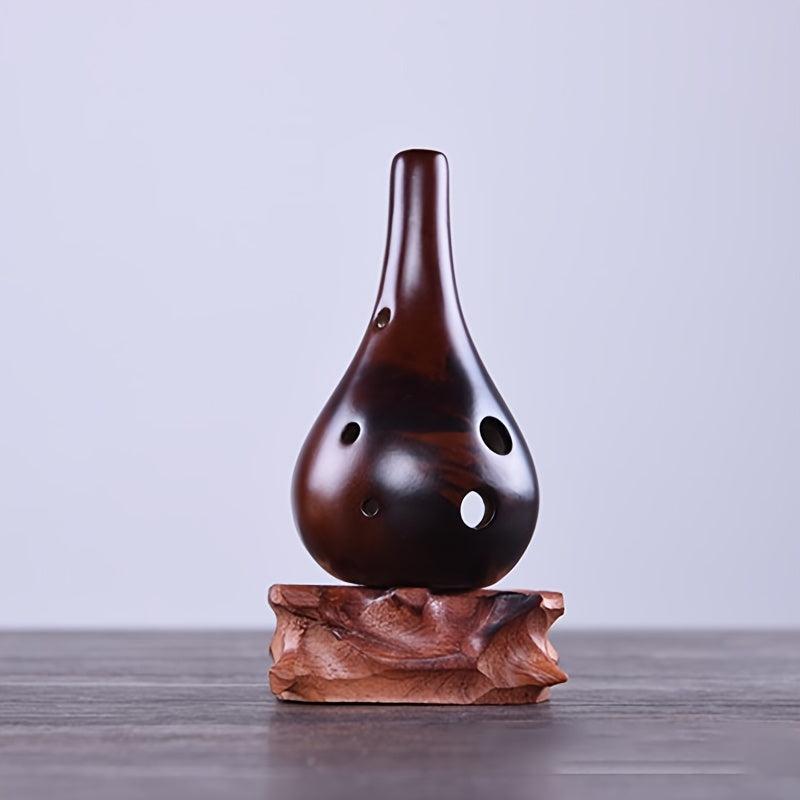6 Hole Middle C Key Ocarina Ceramics Material Garlic Shape Ocarina