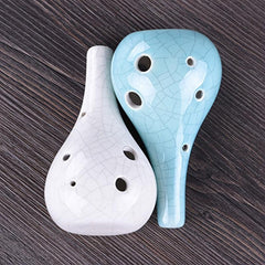 6 Hole Middle C Key Ocarina Ceramics Material Garlic Shape Ocarina