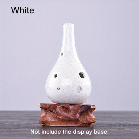 6 Hole Middle C Key Ocarina Ceramics Material Garlic Shape Ocarina