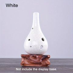 6 Hole Middle C Key Ocarina Ceramics Material Garlic Shape Ocarina