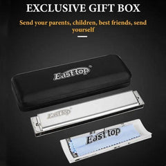 East 24 Hole Tremolo Harmonica C Key Good Air Tightness Professional Harmonica