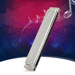 East 24 Hole Tremolo Harmonica C Key Good Air Tightness Professional Harmonica