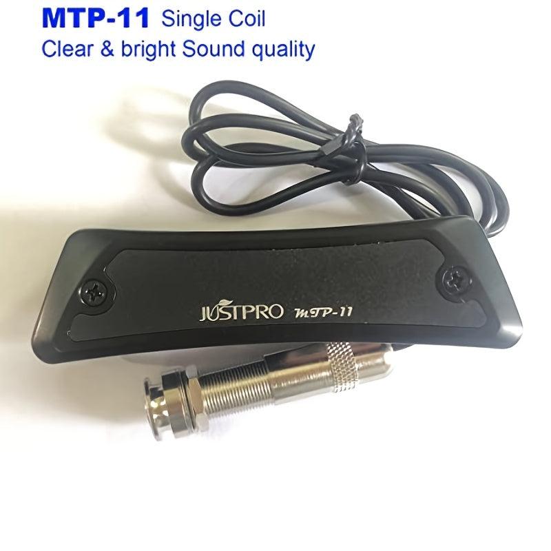 JUSTPRO Acoustic Guitar Pick Up Soundhole Steel String Tail Pin Audio Output