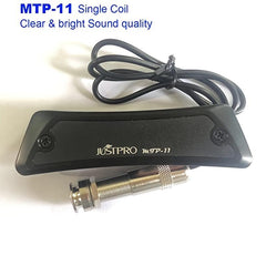 JUSTPRO Acoustic Guitar Pick Up Soundhole Steel String Tail Pin Audio Output