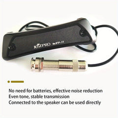 JUSTPRO Acoustic Guitar Pick Up Soundhole Steel String Tail Pin Audio Output