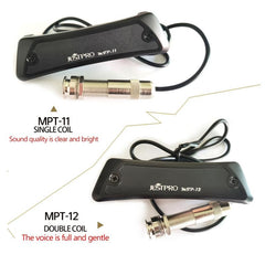 JUSTPRO Acoustic Guitar Pick Up Soundhole Steel String Tail Pin Audio Output