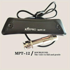 JUSTPRO Acoustic Guitar Pick Up Soundhole Steel String Tail Pin Audio Output